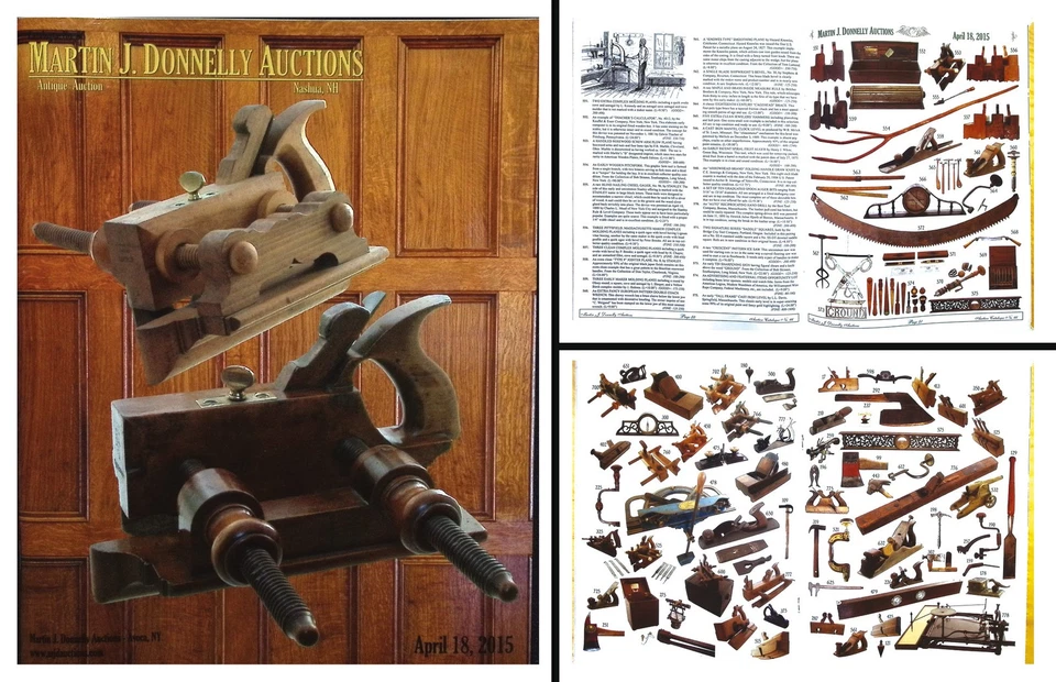 Catálogo de subasta de herramientas antiguas a todo color de abril de 2015 con precios realizados Foto 1 de 1