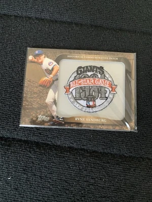 2009 Topps Commemorative Patch Giants 1984 All Star Game Ryne Sandberg Cubs - Image 1 of 2