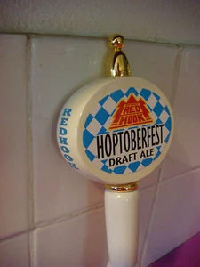 Holz Bier Zapfhahn Griff ~*~ REDHOOK Hoptoberfest Draft Ale ~*~ Seattle, WASHINGTON - Bild 1 von 6