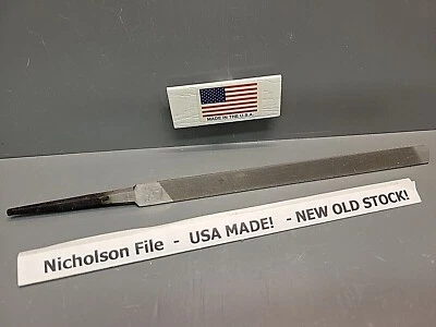 Nicholson 7" Handsaw Blunt File 14056  13841 3 Side Triangle NOS  USA MADE - Image 1 of 4