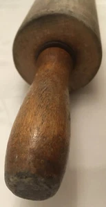 Rare Rustic Solid Hardwood Rolling Pin 23.5” Farmhouse Kitchen Bakery Vintage - Picture 1 of 12