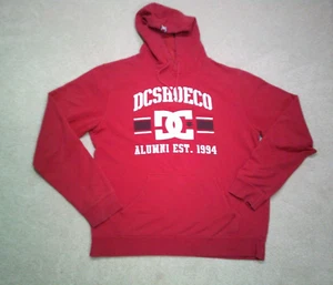 Vintage DC Shoes Rob Dyrdek Hoodie Sweatshirt Mens Medium Red Y2K Skate - Picture 1 of 9