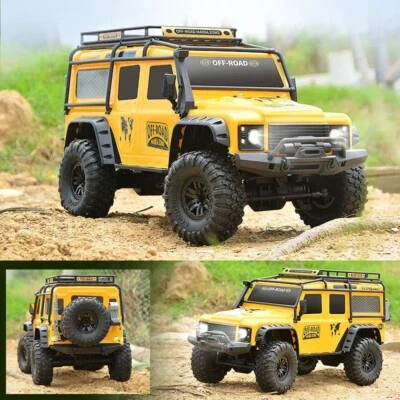 1/10 RC Double Pickup 4WD 4x4 2.4G Remote Control Rock Crawler Car Model RTR 💯 - Image 1 of 4