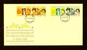 First day Cover. The Sixtieth Birthday of Her Majesty the Queen.1986 - Picture 1 of 1