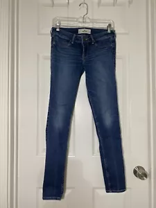 JEANS HOLLISTER TAGLIA 5R HOLLISTER SUPER SKINNY LAVAGGIO SCURO - Foto 1 di 3