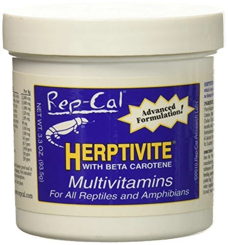 Rep-Cal Srp00300 Herptivite Multivitamin and Mineral Powder 2 Days