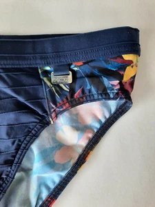 HOM Herren Badehose Badeslip Swim Brief Feuillage navy Gr. XL - Bild 1 von 3