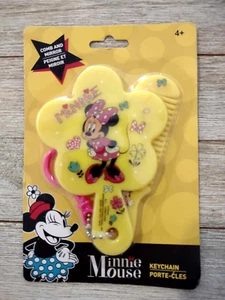 Disney Minnie Mouse Yellow Comb & Mirror Keychain - Picture 1 of 2