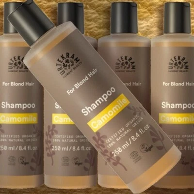 Urtekram Shampoo Kamille Blondes Haar 250ml Naturkosmetik silikonfrei vegan Bio