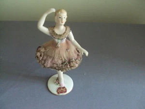 VINTAGE Lefton Ballerina # 709 Japan Dresden Lace - Picture 1 of 4