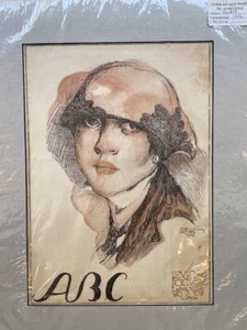 ABC Revista Portuguesa Magazin Cover Kunst 1926 montiert am Rahmen Jorge Barradas - Bild 1 von 1