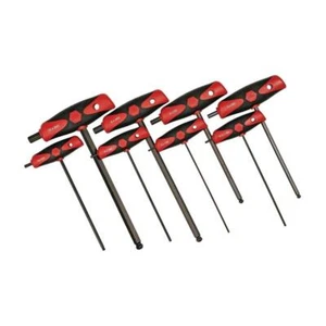 Wiha Tool 33496 8-Piece Soft Grip T-Handle Ball End Hex Metric - Picture 1 of 1