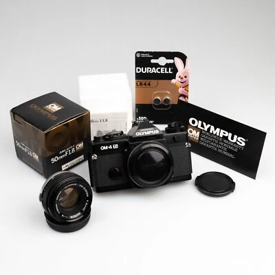 MINT *SERVICED & TESTED* Olympus OM-4 Ti 35mm Film Camera Zuiko 1.8 50mm Lens - Bild 1 von 4