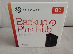 8TB Seagate Backup Hub Plus STEL8000200 SRD0PV1 externe USB 3.0 Festplatte OVP - Afbeelding 1 van 7