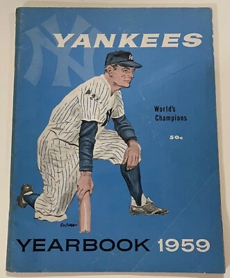 1959 NEW YORK YANKEES ORIGINAL ERA VINTAGE YEARBOOK MANTLE BERRA FORD ETC - Image 1 of 4