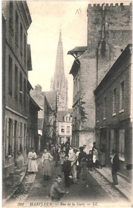 CPA Carte Postale France Harfleur Rue de la Gare VM57573ok - Imagen 1 de 2