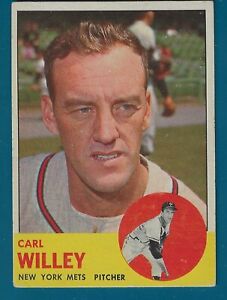 1963 Topps Baseball New York Mets Carl Willey Hi Number #528 VG+EX