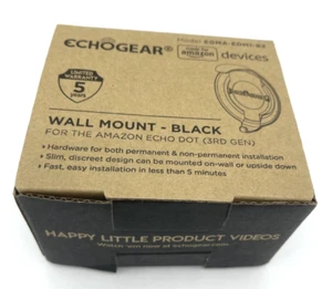 ECHOGEAR per dispositivi Amazon montaggio a parete EGMA-EDM1-B2 salva spazio 3a generazione Echo Dot - Foto 1 di 3