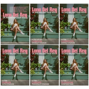 Lana Del Rey 2025 Tour Posters UK Tour Prints For Lana Del Rey Music Pop Fans - Picture 1 of 12