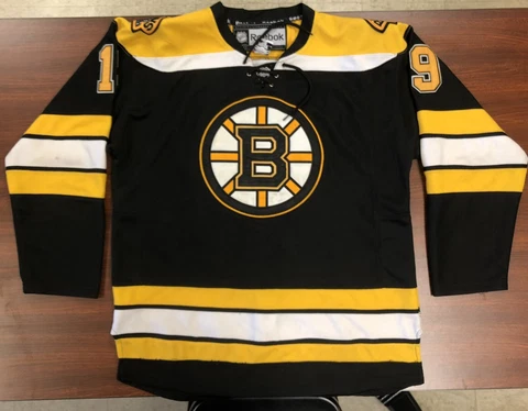 Vtg Reebok CCM NHL Boston Bruins #19 Tyler Seguin Black Jersey Sz 50 Sewn Cover