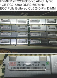 RAM HYMP112F72CP8D3-Y5 AB-C Hynix 1GB PC2-5300 DDR2-667MHz ECC Fully Buffered - Picture 1 of 1