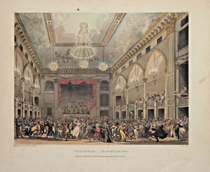 PANTHEON-MASKERADE, "MIKROKOSMOS VON LONDON", ACKERMANN 1808-10. - Bild 1 von 1