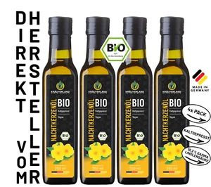 KRÄUTERLAND Bio Nachtkerzenöl 1 Liter, kaltgepresst, vegan, Linolensäure 10,2% - Bild 1 von 8