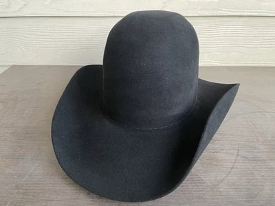 4X Sombrero de Vaquero Occidental Corona Abierta 7 1/2 Resistol Yellowstone Rodeo Rip Bullrider Foto 1 de 4