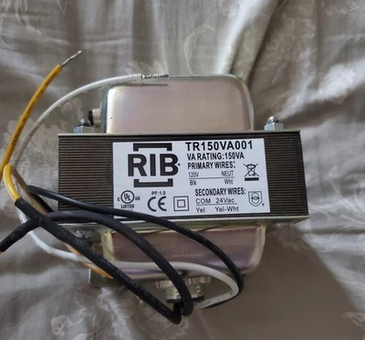 FUNCTIONAL DEVICES INC / RIB TR150VA001 Control Transformer,150VA,120VAC 41D401 - Image 1 of 3
