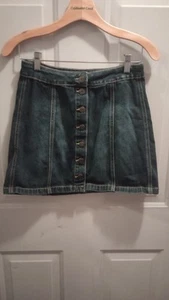 Mudd Mini Jean Skirt Size 3 dark blue denim - Picture 1 of 3