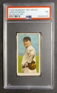 1909-11 T206 - John McGraw - HOF - Piedmont 350-460/25 - PSA 1 PR - Picture 1 of 2