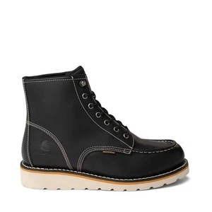 Carhartt Mens 6" Lace Up Leather Moc-Toe Wedge Boot 7.5 - Picture 1 of 8