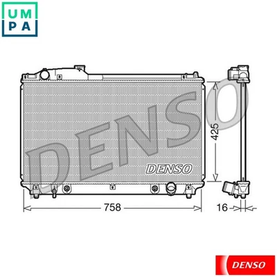RADIATOR ENGINE COOLING DRM51003 FOR LEXUS 3UZ-FE 4.3L 8cyl LS - Image 1 of 4