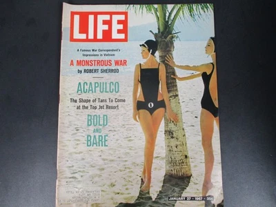 Life Magazine Jan 27 1967 A Monstrous War Robert Sherrod Vietnam News - Image 1 of 3