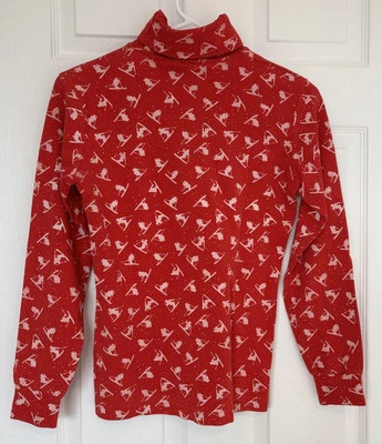 Blusa Pullover Estampado Esquiador Top Cuello Alto SKYR De Colección Talla Pequeña Damas Foto 1 de 4