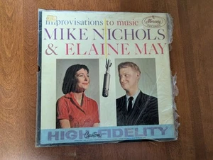 Mike Nichols Elaine May LP Improvisations to Music Comedy 1958 original Mono tag - Imagen 1 de 4