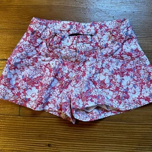 Ralph Lauren pink white floral embroidered cotton shorts SIZE 5 - Picture 1 of 4