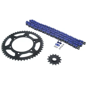 2005 - 2007 fit Suzuki RM-Z450 Blue O Ring Chain & Sprocket Blk 14/49 520-114L - Picture 1 of 4