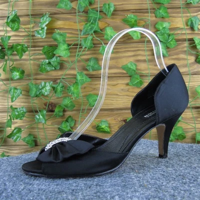 Kenneth Cole Reaction Women Wicked Rich Peep Toe Black Fabric Pump 8.5 Medium - Image 1 of 4