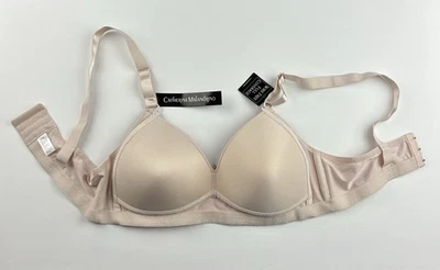 Catherine Malandrino Bra 38C Beige Wireless Padded Adjustable Clasp Back - Image 1 of 4