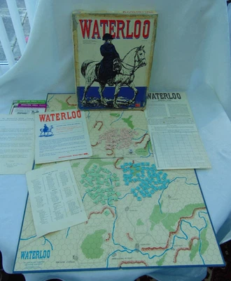 Vintage 1962 Avalon Hill WATERLOO Napoleonic Campaign Board Game - Complete - Image 1 of 4
