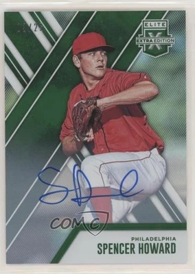 2017 Panini Elite Extra Edition Emerald Auto /25 Spencer Howard #45 Auto - Image 1 of 2