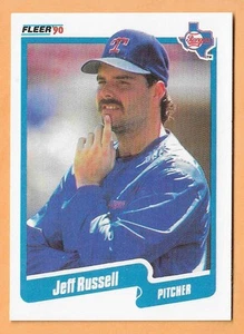 JEFF RUSSELL TEXAS RANGERS #312 - FLEER NM-MT 1990 - Picture 1 of 2