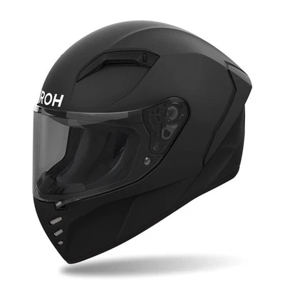 Airoh Connor Matt Black Sports Touring Urban Street Scooter Motorcycle Helmet S - Image 1 of 4