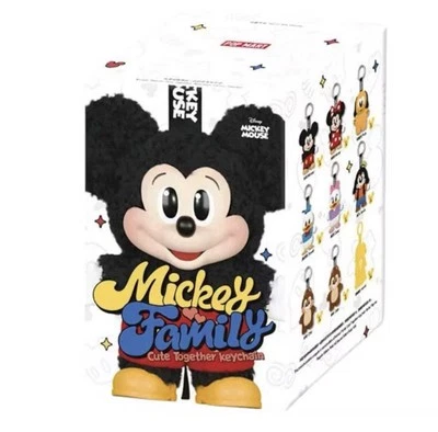 POPMART Mickey Family Cute Together KeyChain Series Blind Box Figure toy NEW - Imagem 1 de 3