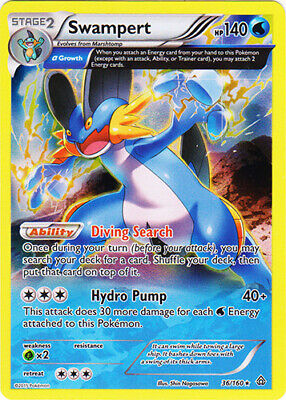 Swampert - 36/160 - Holo Rare x1 XY Primal Clash Lightly Played