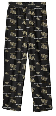 New NWT Wake Forest Demon Deacons Pajamas Pants Youth Boys Size M Medium 10/12 Cover