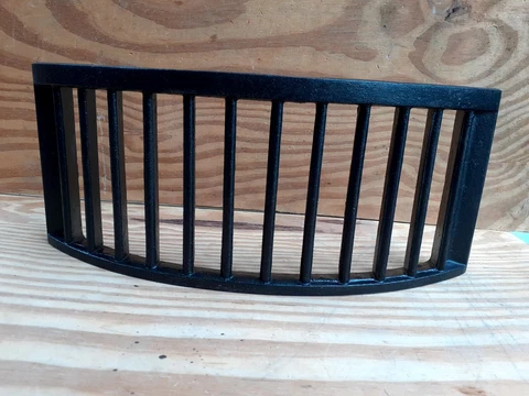 Vintage Old Antique fire Iron Grate Front  Georgian Victorian Cover