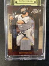 Buster Posey Playoff Prime Cuts 2008 227/249 autographed card with jersey
