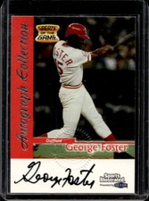 1999 Fleer Sports Illustrated George Foster Greats of the Game Auto Reds